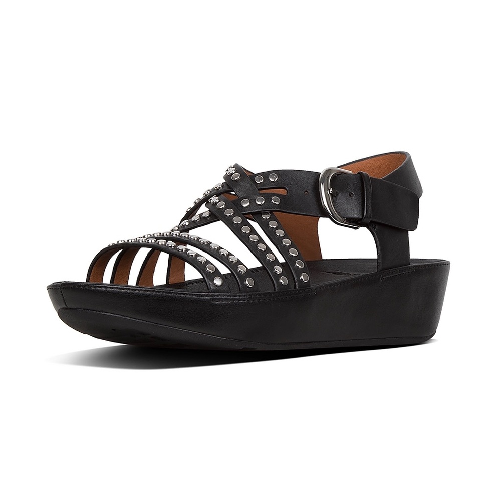 Fitflop Naia Rockstud Studded Leather Back-Strap Sandal